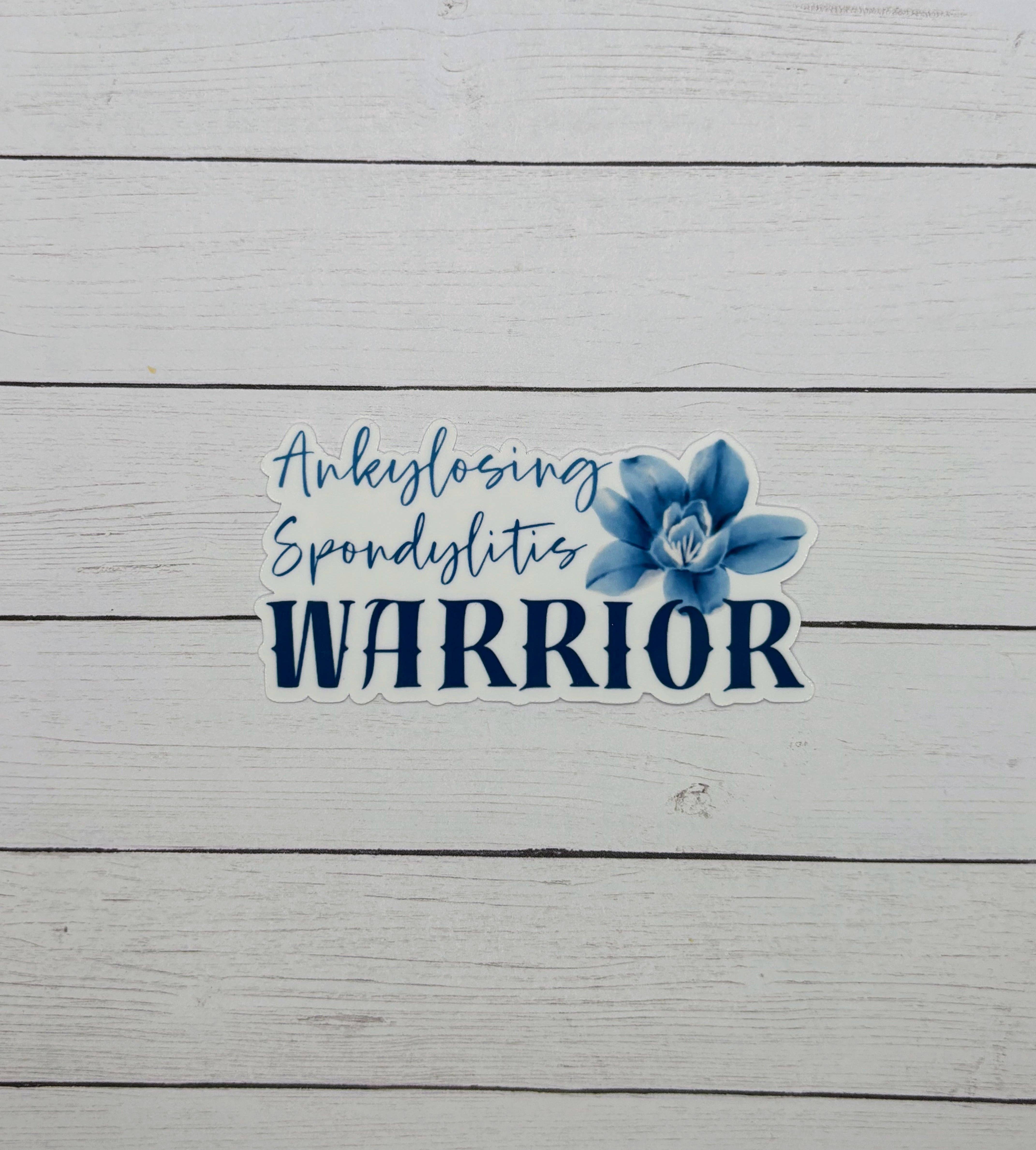 Made with Monday - Wholesale Sticker - Ankylosing Spondylitis Warrior Flower Sticker2