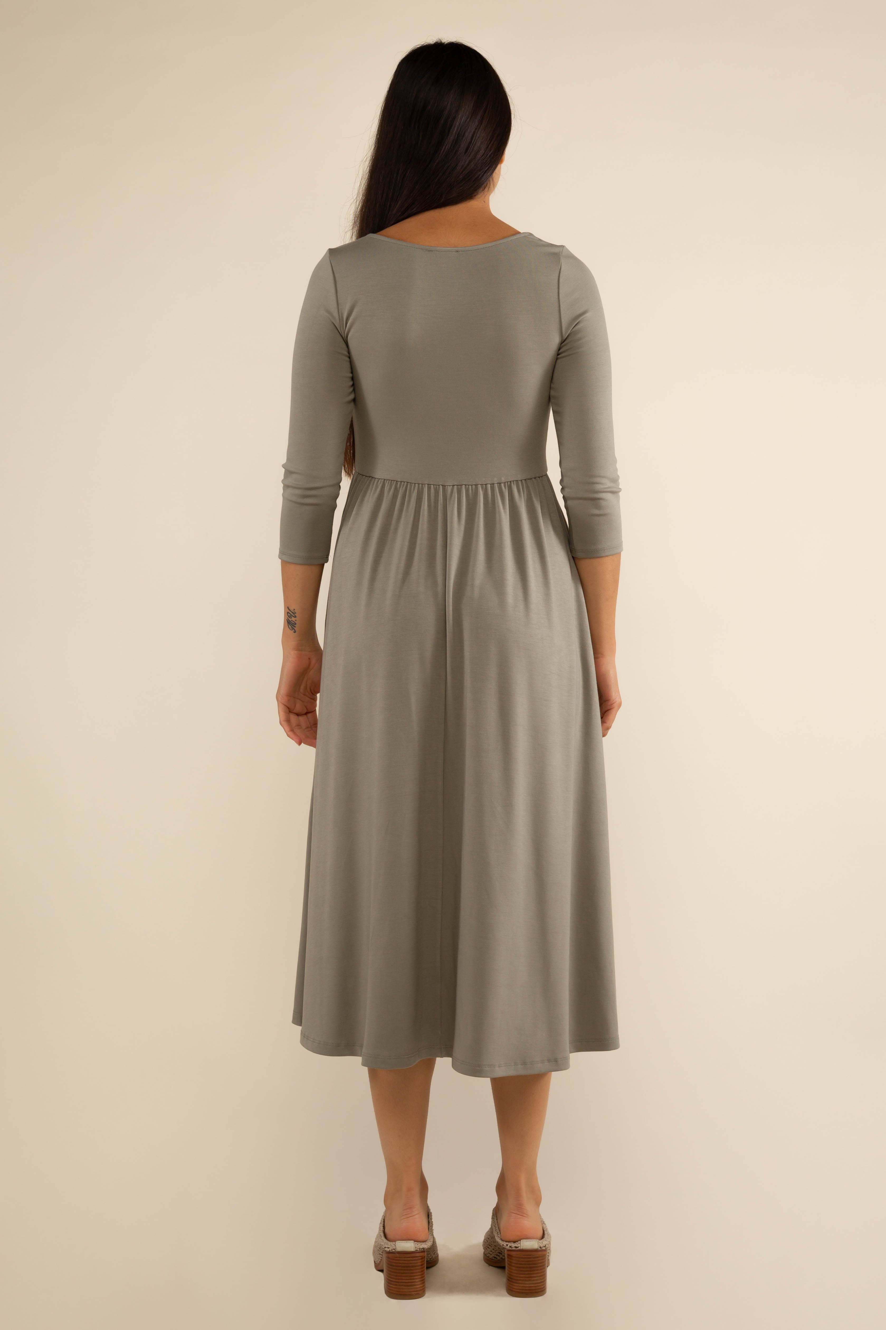 NLT - Wholesale Dress - Women's - Lake 3/4 Sleeve Swing Dress3