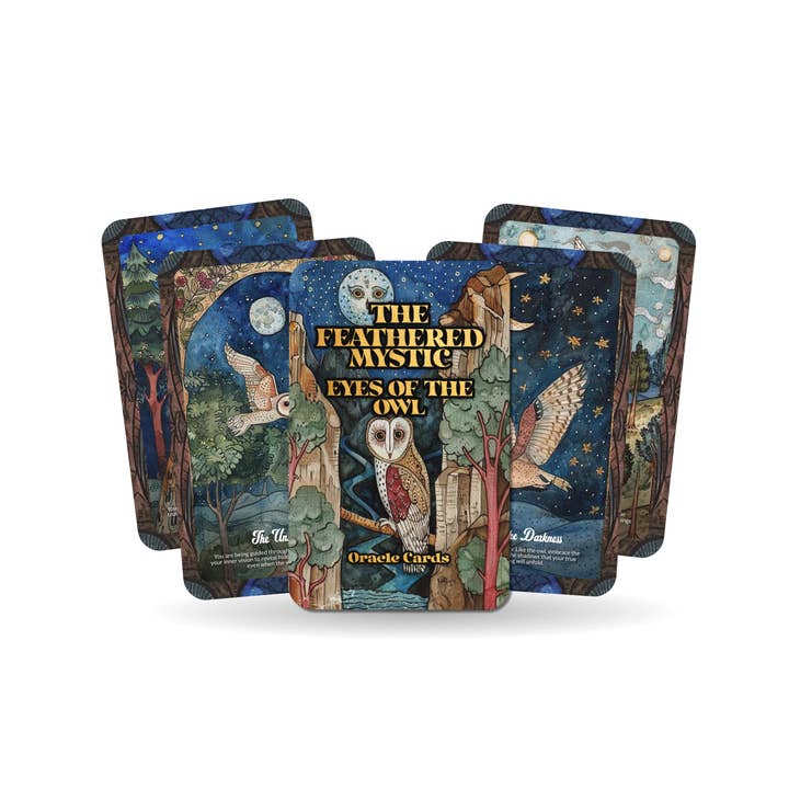 IBIZA TAROT - Wholesale Tarot Cards - Feathered Mystic Oracle: Eyes of the Owl - 22 Cards