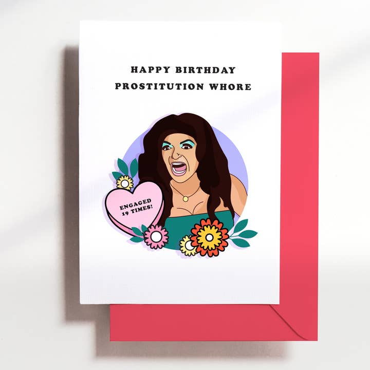 Haven Print Co. - Vendita all'ingrosso Biglietti di auguri - Biglietto di auguri di buon compleanno Teresa Giudice