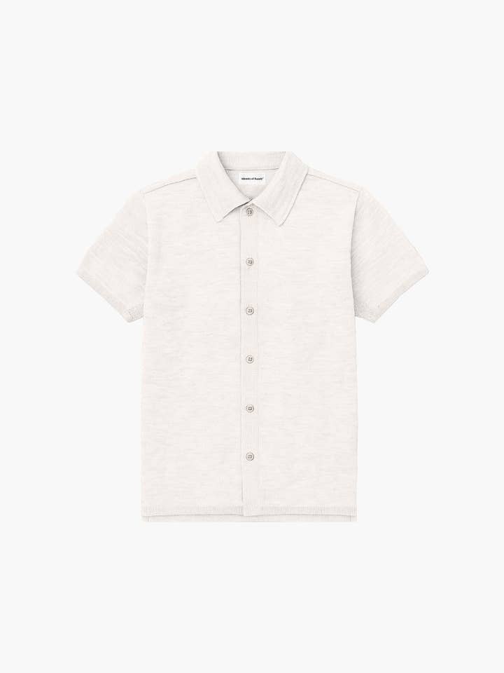 Maglietta a maniche corte 3D Print-Knit da uomo - Bianca per la vendita all'ingrosso da parte di Ministry Of Supply