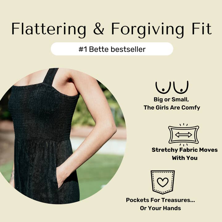 Bette - Wholesale Jumpsuit - Women's - Cabana Black Terry Cloth Jumpsuit | Travel & Loungewear5