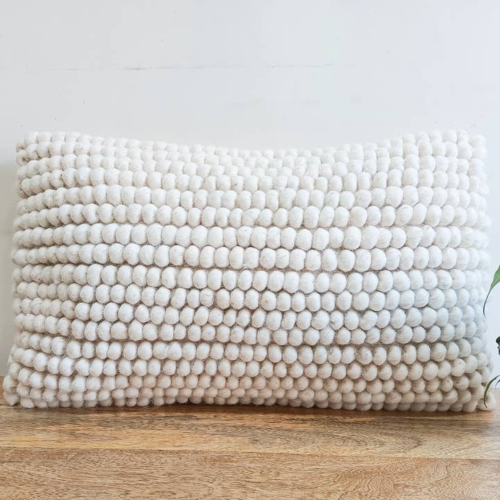 Urban Adorn - Wholesale Lumbar pillow - Natural Wool Lumbar Cushion Cover4