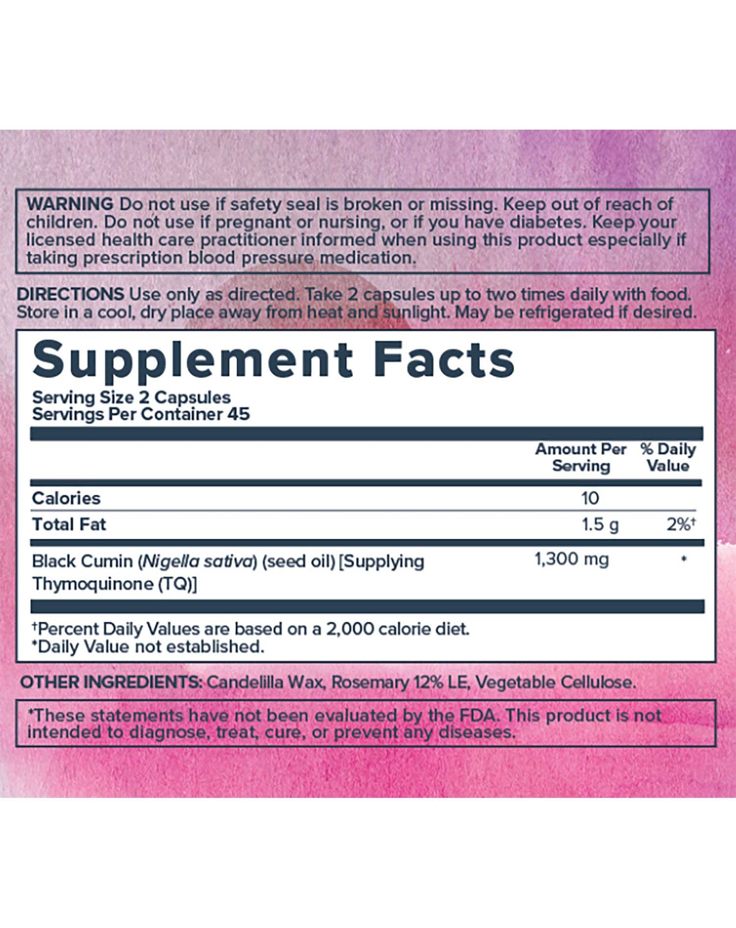 Heritage Store - Wholesale Oral Supplement/Vitamin - Black Seed Oil Capsules 90 ct1