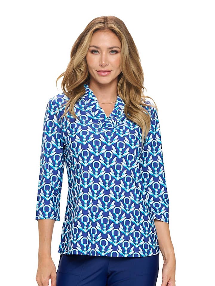 Top con Collo Arricciato Tabatha per la vendita all'ingrosso da parte di ARYEH