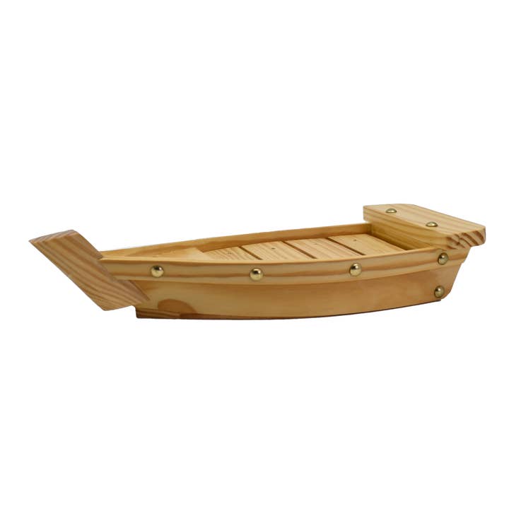Bateau à sushi en bois de 13" (1/20) pour la vente par Urban Tokyo