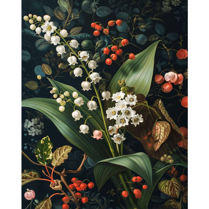 Impression artistique florale de fleurs de muguet baroques et de fruits d'aubépine 20x25 cm pour cadre 28x36 cm et autres tendances Résultats pour achat muguet en vente B2B. Retours gratuits et paiement à 60 jours sur Faire sur Faire.