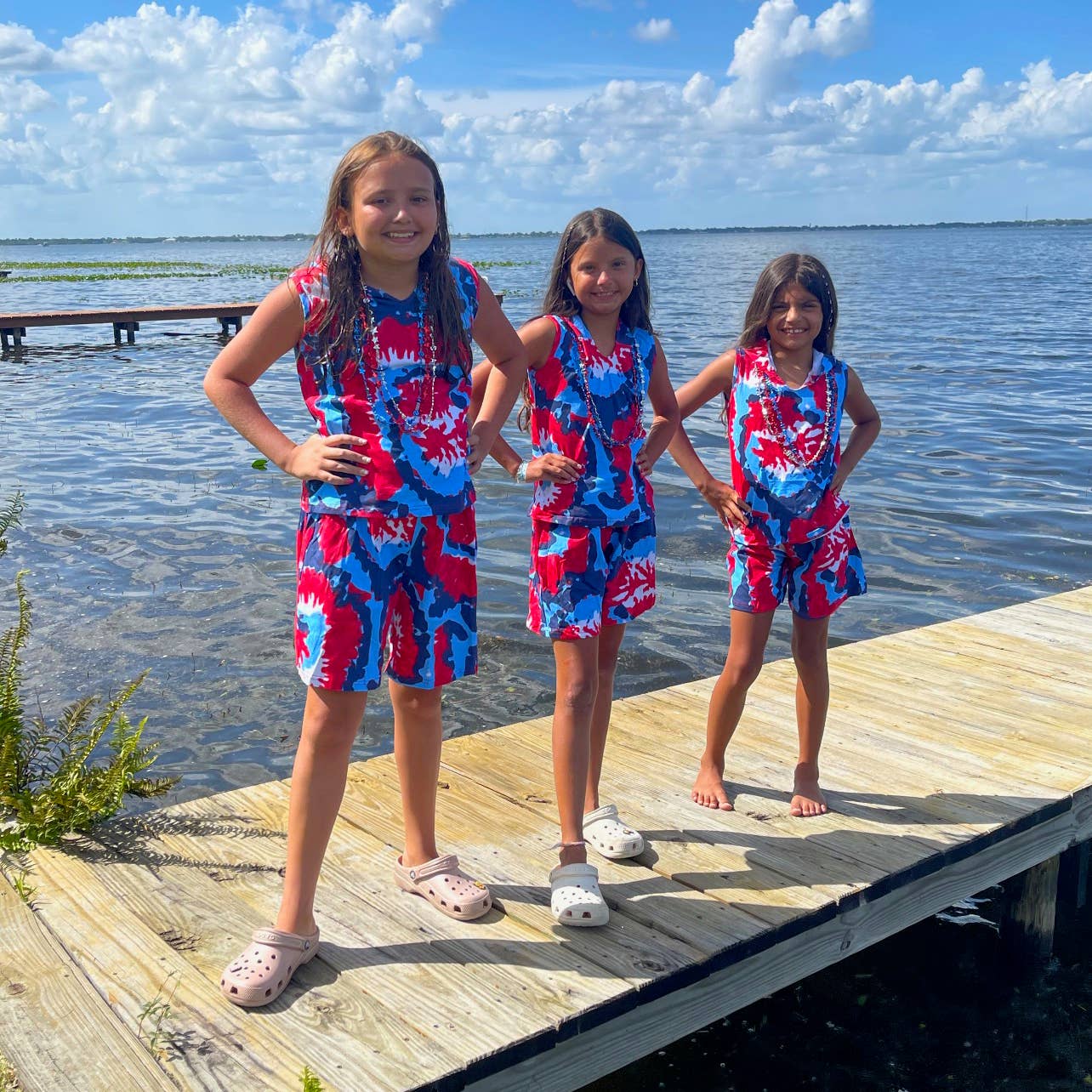 AnnLoren - Vente Ensemble haut et short – enfant - Ensemble de shorts tie-dye AnnLoren 4 juillet Vêtements pour enfants Unisexe14