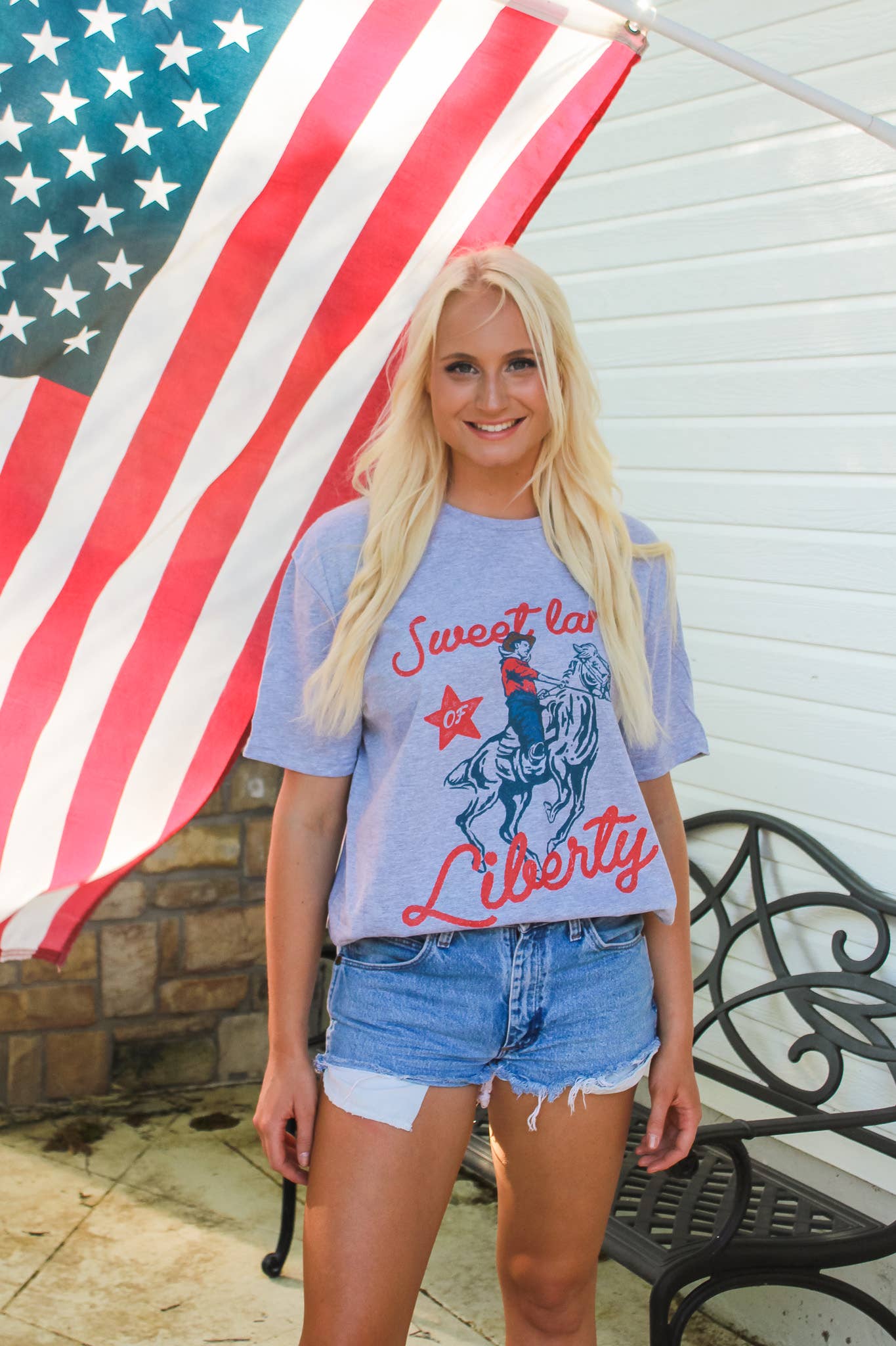 Spirit+Tribe - Wholesale T-Shirt (Graphic) - Women's - Sweet Land of Liberty Tee0