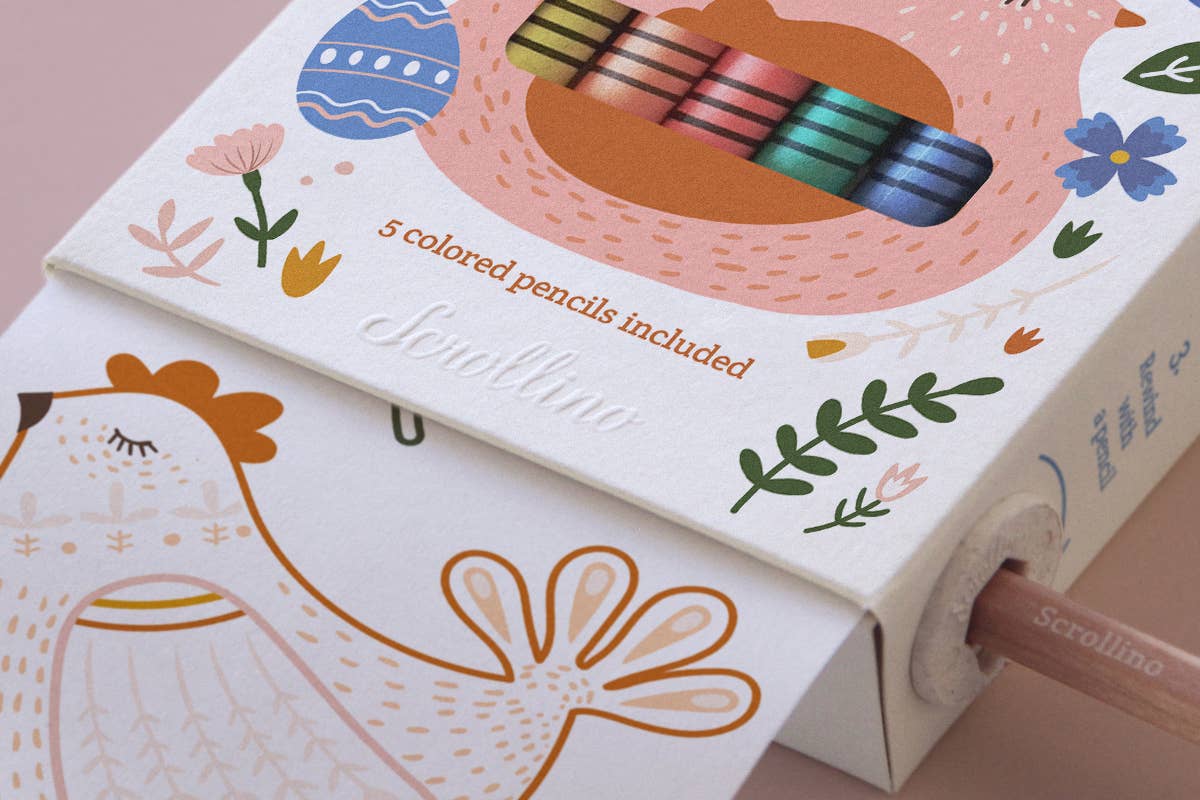 Scrollino - Wholesale Coloring & Activity Book - Kids & Baby - Coloring Book - Scrollino Easter Coloring5