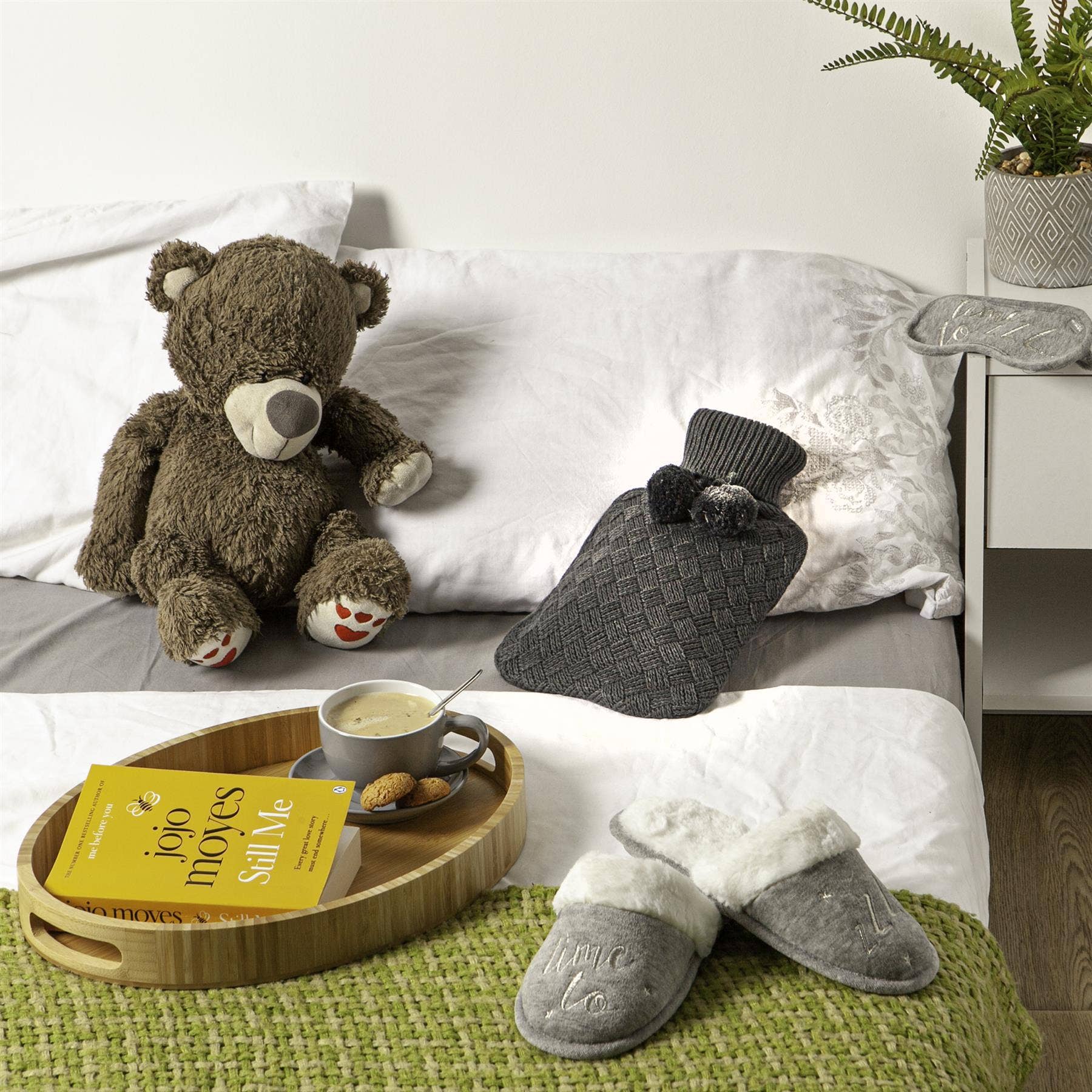 Rinkit Ltd – Engroshandel Varmt/koldt kompres – Nicola Spring Varmt Vand Flaske Betræk - Strikket - Mørkegrå1