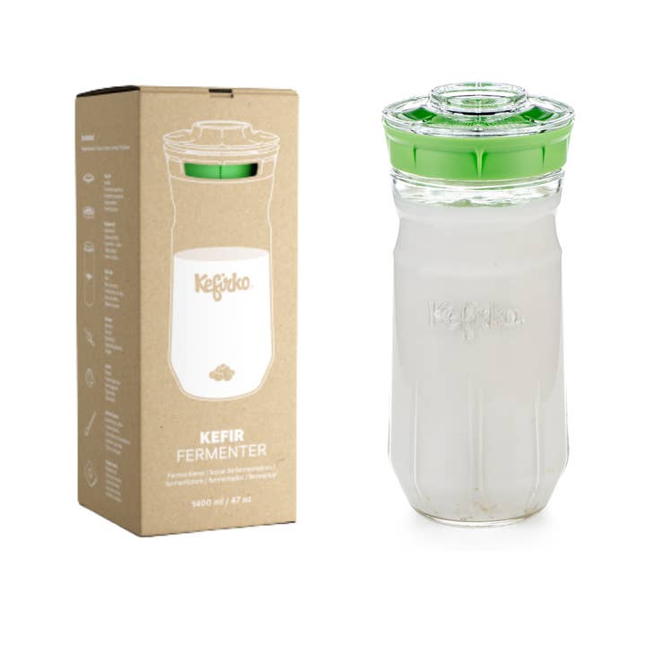 2tech Ltd - Wholesale DIY Food Kit - Kefirko Milk Kefir Kit with Dehydrated Grains, 1400 ml
