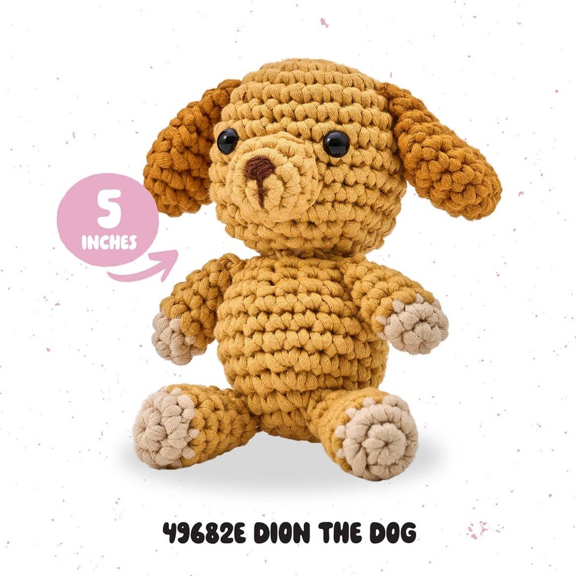 Plaid Crafts - Wholesale Knitting/Crochet Supplies - Bucilla ® Amigurumi Crochet Kit - Dion the Dog 5"2