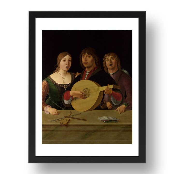 Lorenzo Costa: Ein Konzert, Poster in 17x13" (A3) Rahmen für den Großhandel von PERIOD PRINTS