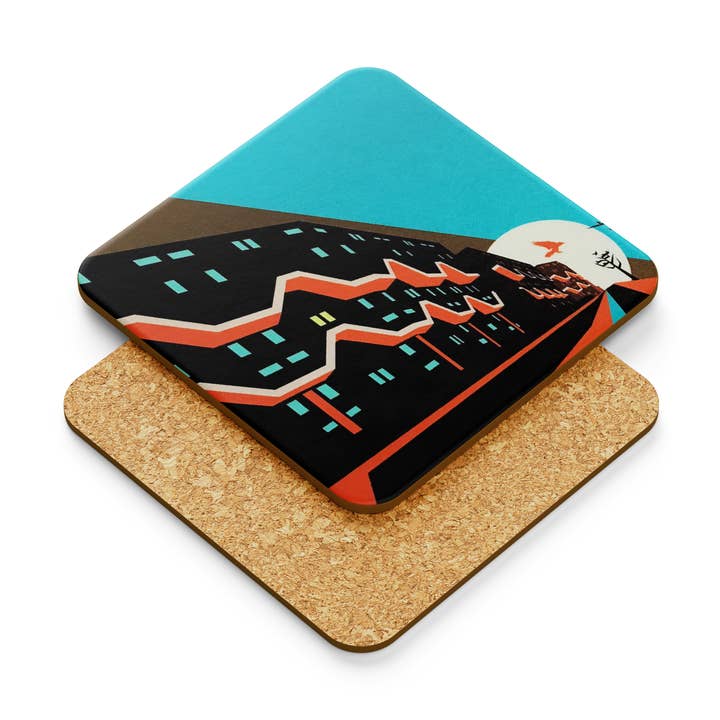 EYE FOR LONDON PRINTS – Großhandel Untersetzer – Brutalist Brixton London Untersetzer (Einzeln)0