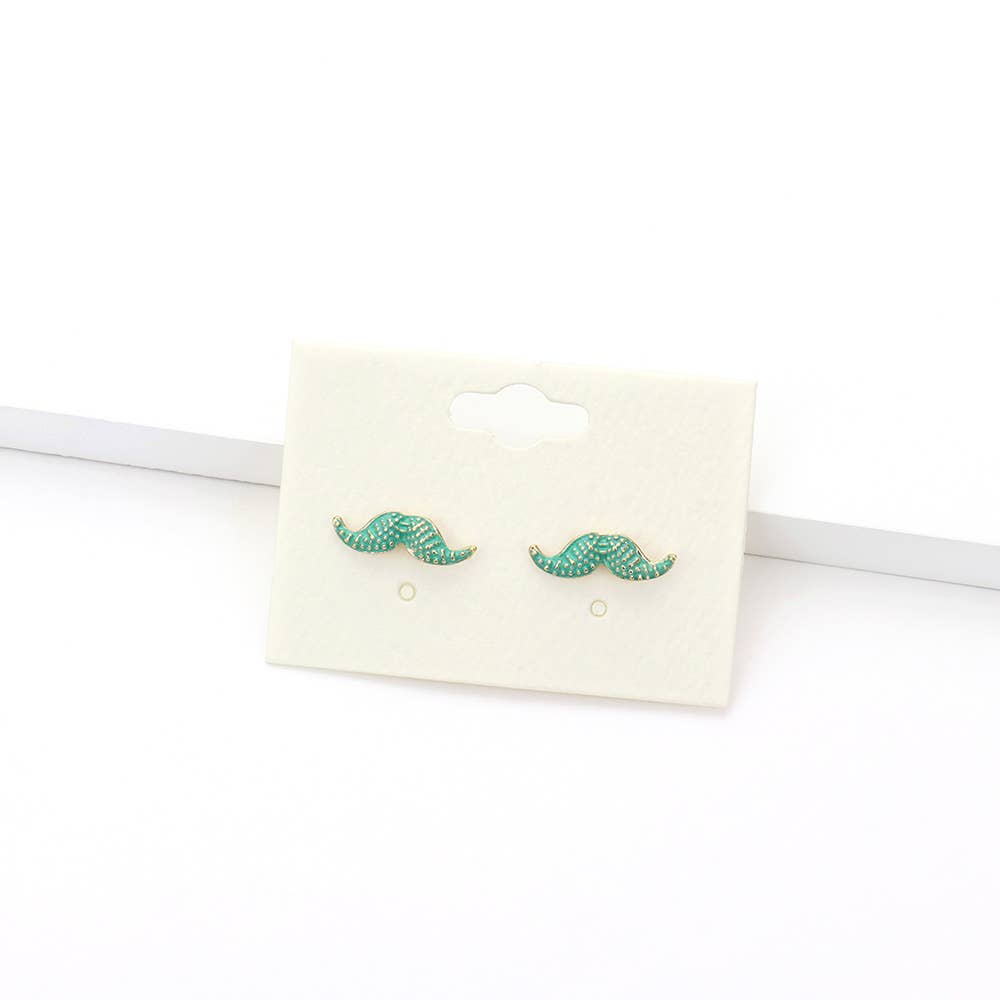 Sensibling Corp. - Wholesale Stud/Post Earrings - Mustache Stud Earrings0