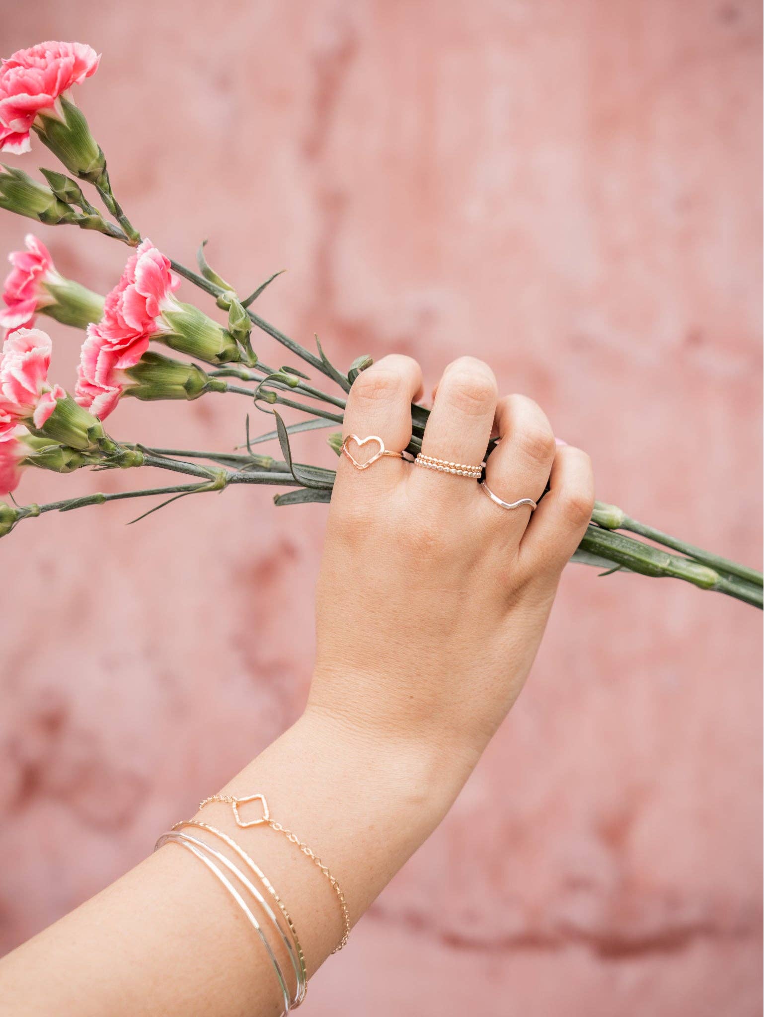 Kenda Kist Jewelry - Wholesale Band/Stacked Ring - Heart Ring4