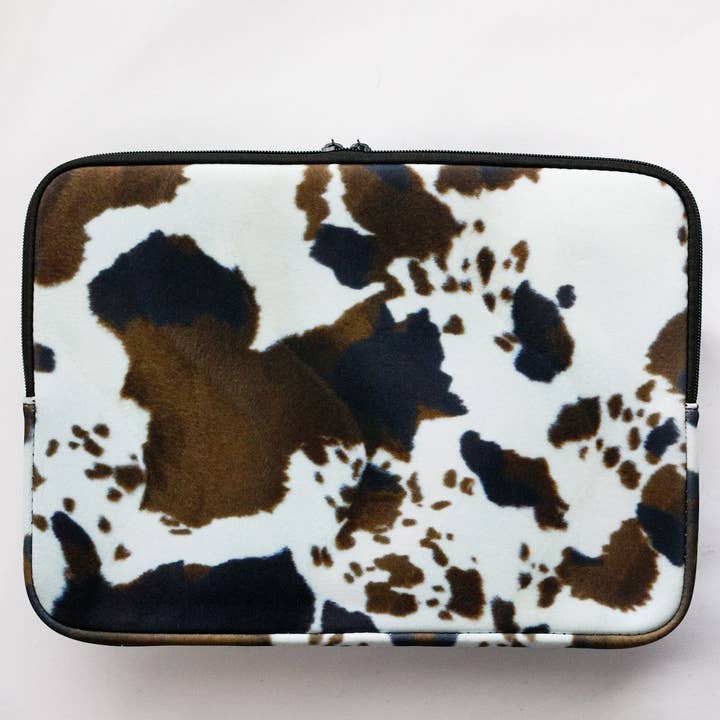 The Front Porch Label - Wholesale Laptop/Tablet Case - Women's - Brown Cowhide Laptop Case1