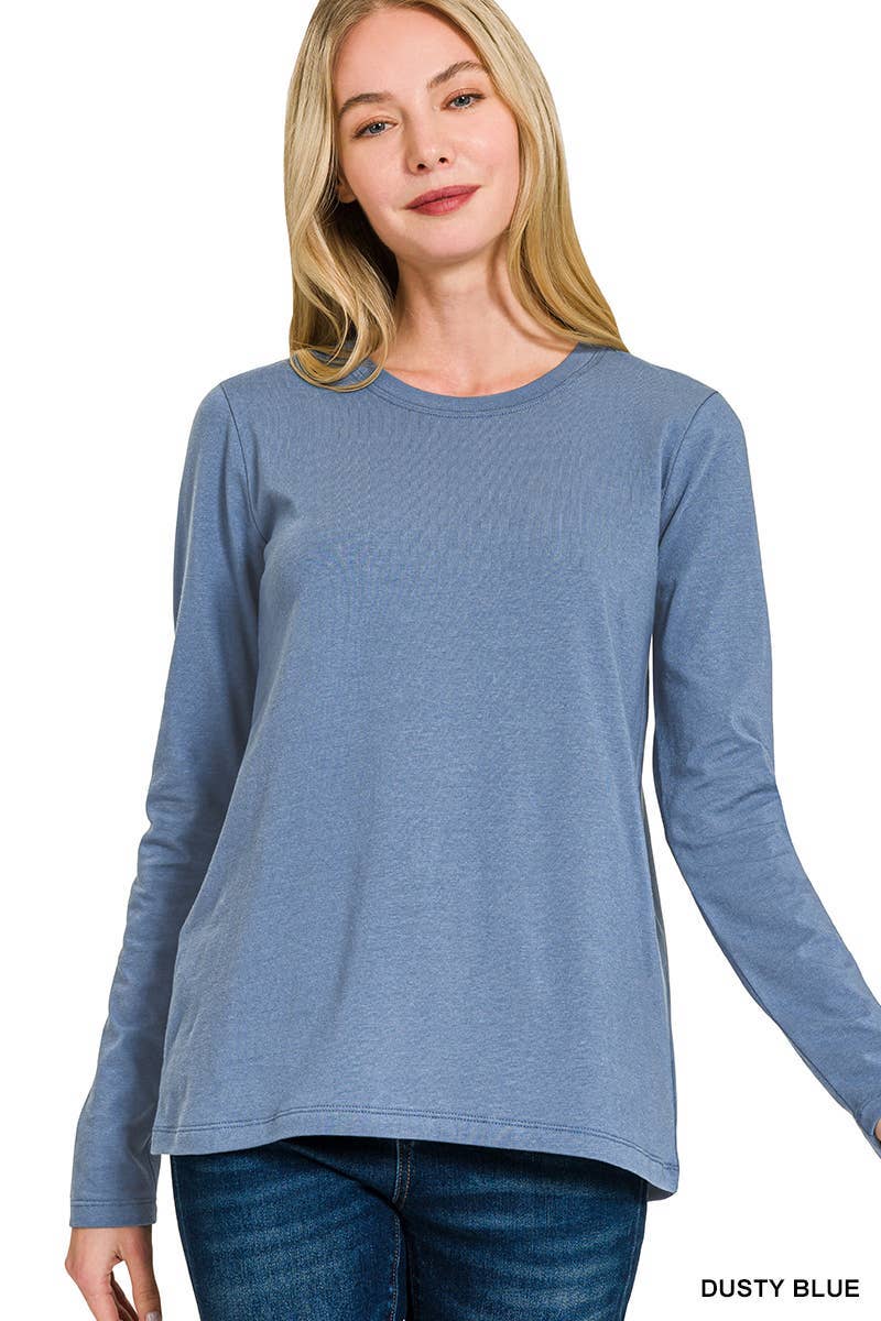 Vanilla Monkey - Wholesale Knit Top - Women's - Cotton Crew Neck Long Sleeve T-shirt6