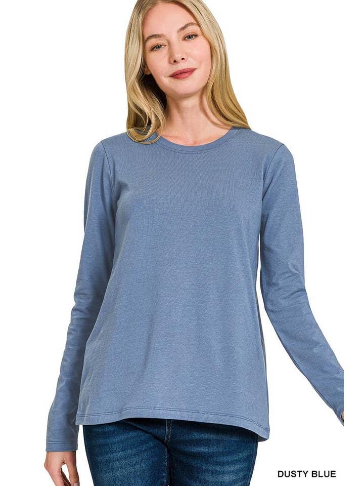 Vanilla Monkey - Wholesale Knit Top - Women's - Cotton Crew Neck Long Sleeve T-shirt6