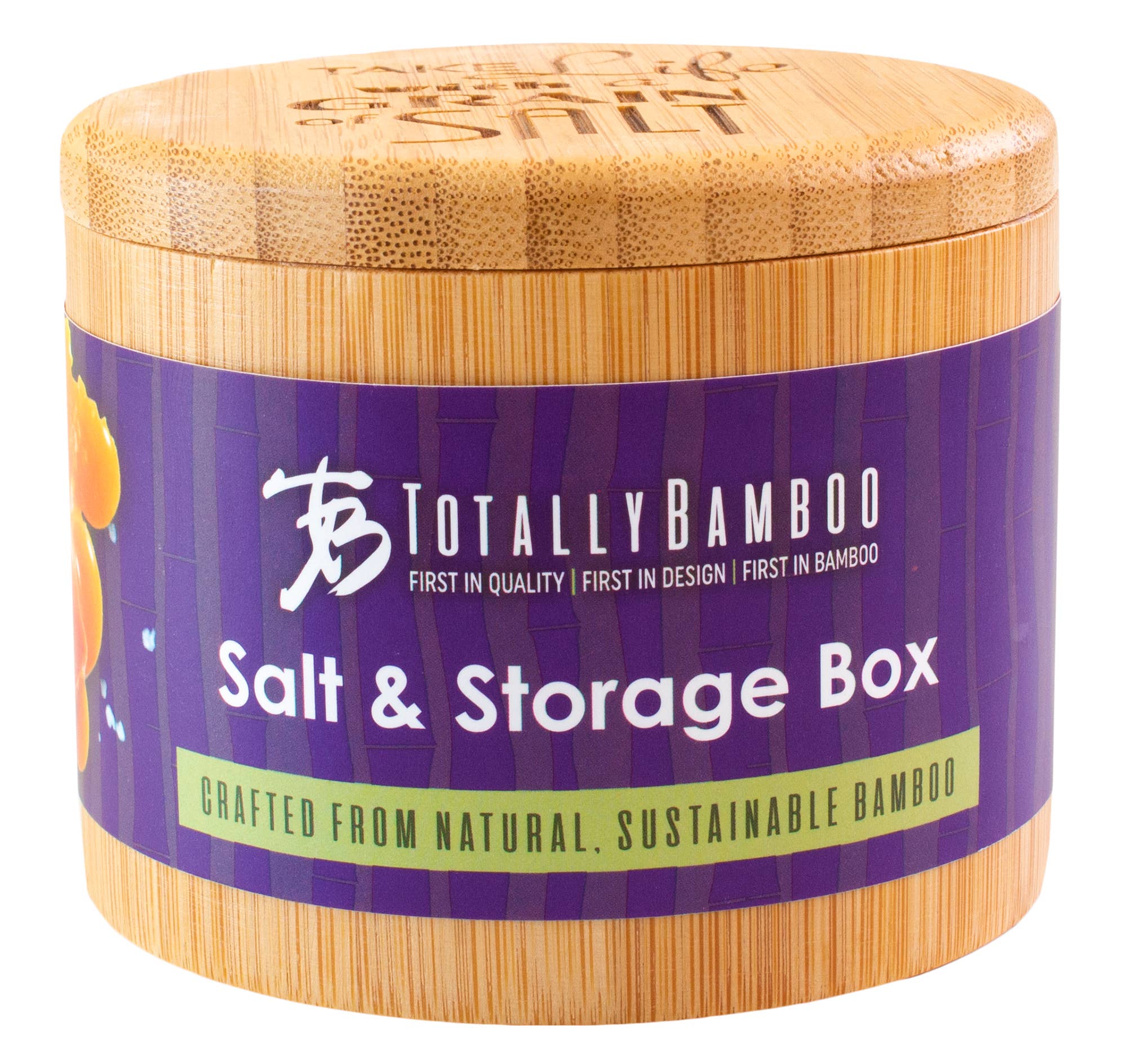Totally Bamboo - Wholesale Salt Mill - "Take Life with a Grain Of Salt" Engraved Salt Cellar1