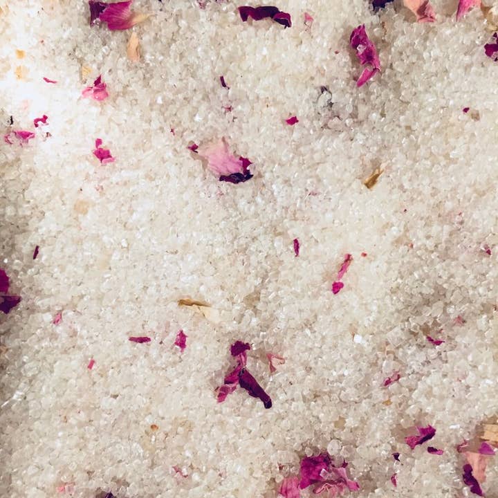 Beach House Teas - Wholesale Sugar/Sweetener - Rose Petal infused artisan culinary sugar