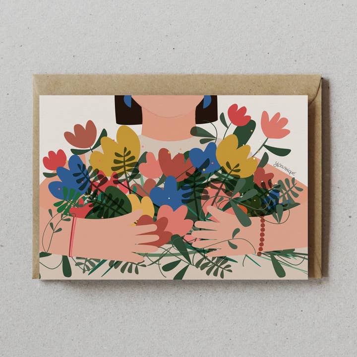 Card With Envelope - The Spring Girl for wholesale by ypamiqué