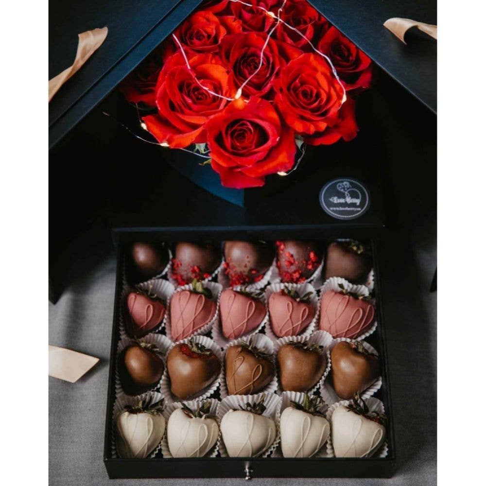 UNIKPACKAGING – Großhandel Geschenkboxen – Große quadratische Überraschungs-Blumenschachtel – mit Plastikeinsatz2