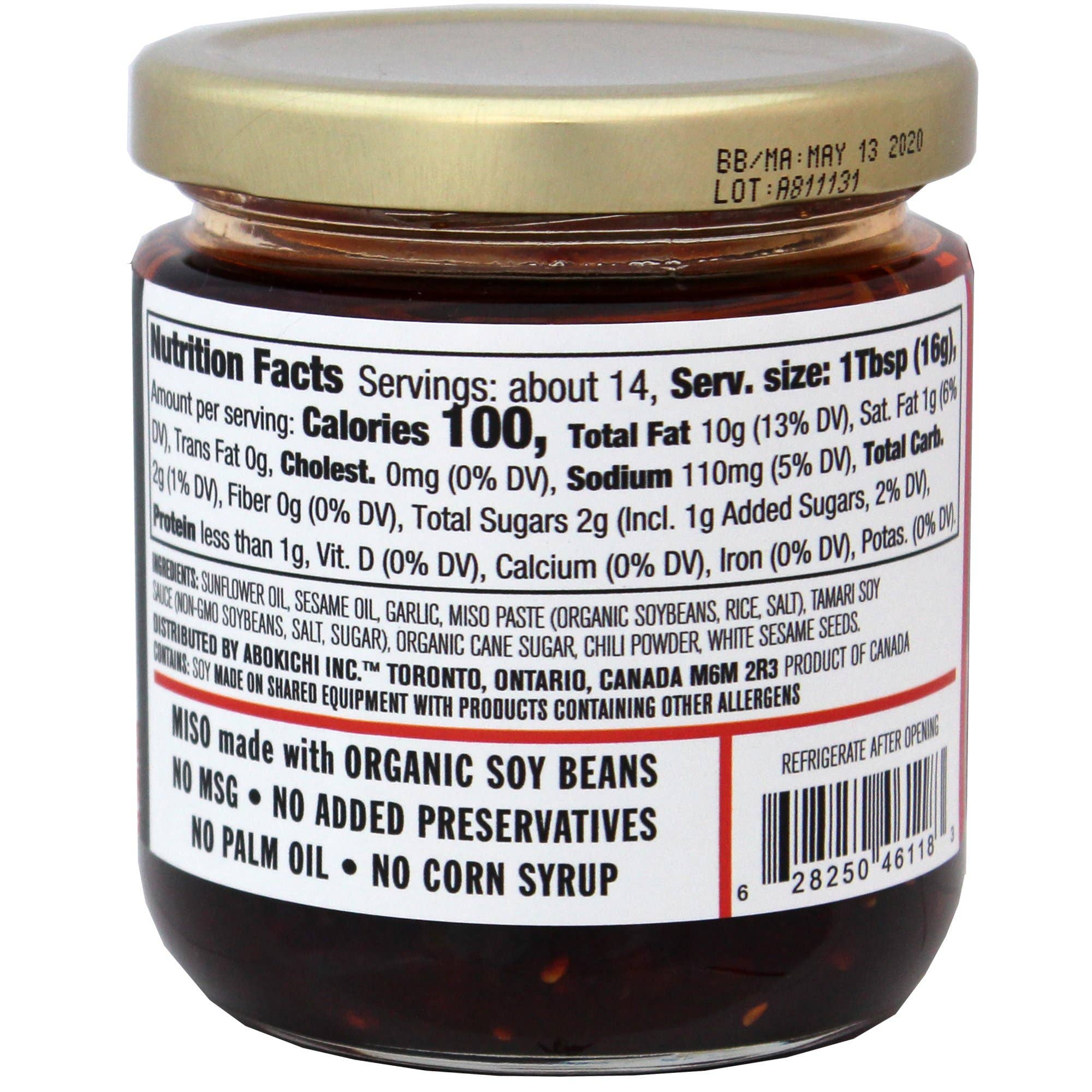 M5 Corporation - Wholesale Sauce - Chili Miso - 8oz (230ml)1