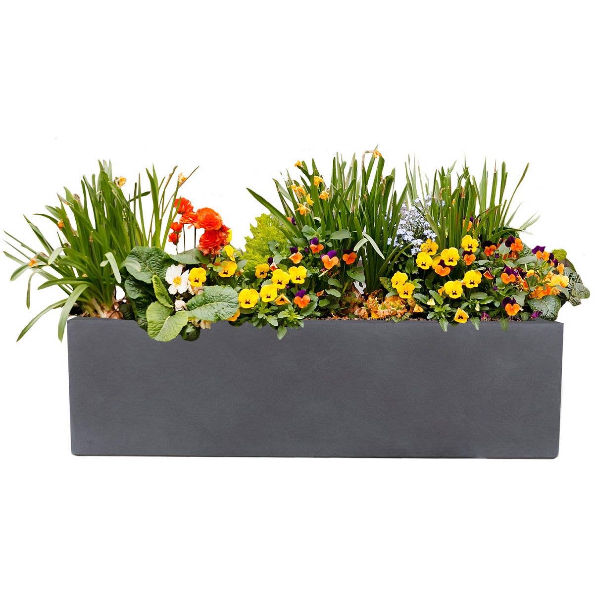 Idealist Lite Fibrestone Planters – wholesale Planter box – IDEALIST Window Box Light Concrete Planter3
