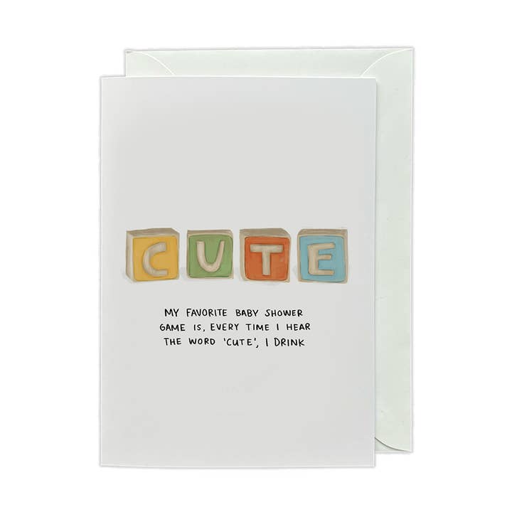 Grußkarte "Niedliche Blöcke" für den Großhandel von Slear Creative