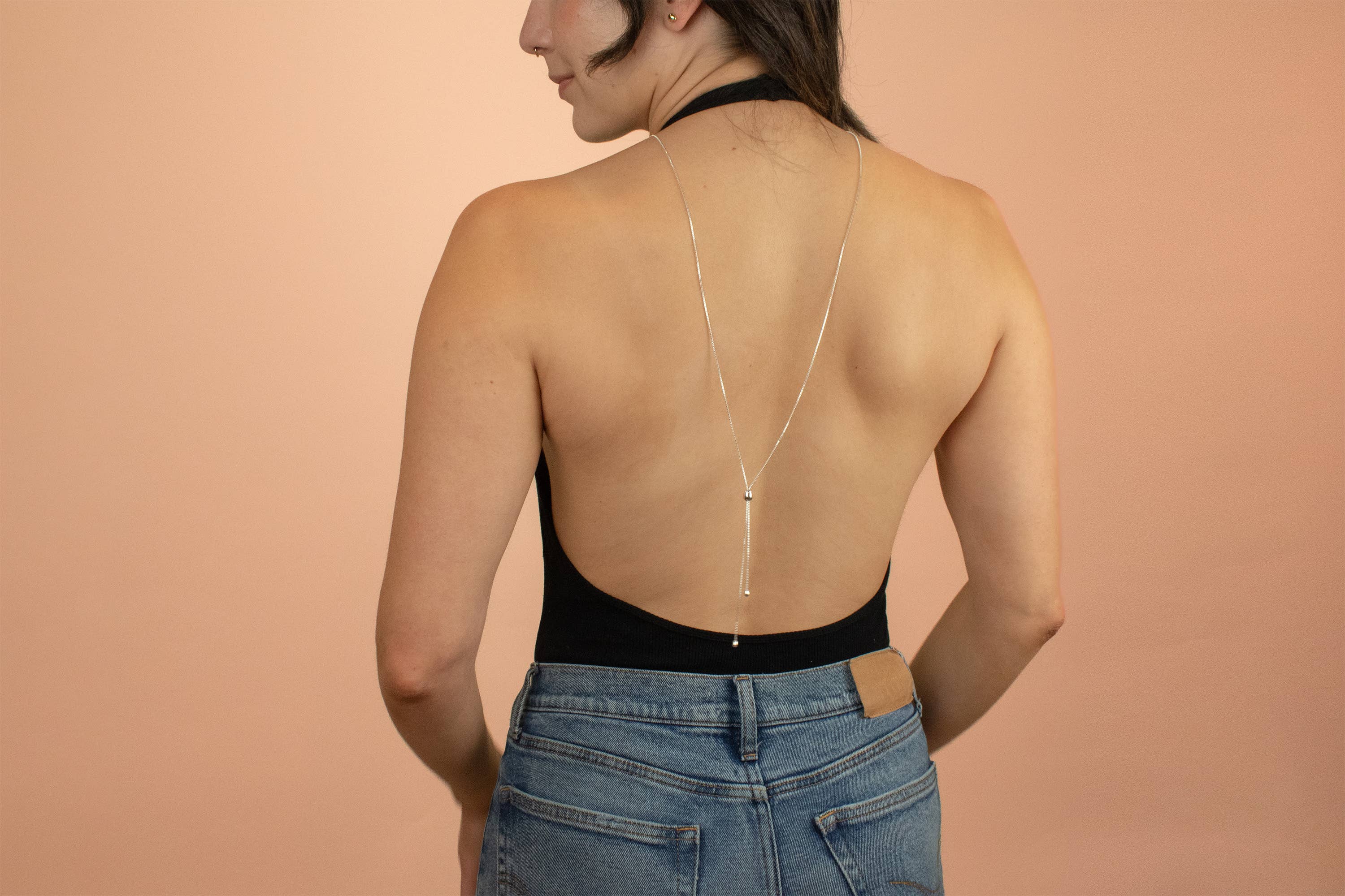 Cold Gold - Wholesale Y-Neck/Lariat Necklace - The Infinity Bolo Necklace in Sterling Silver7