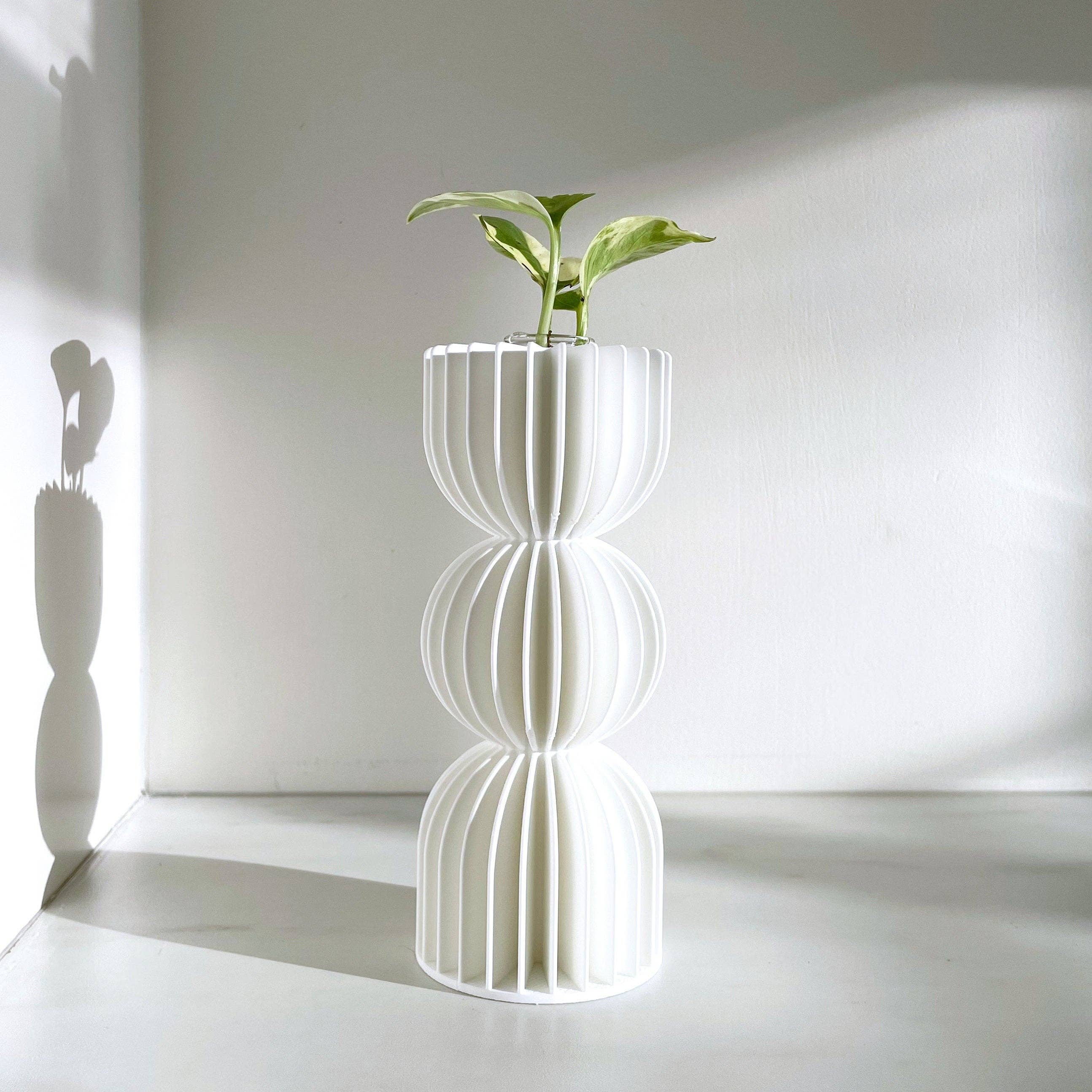 Sonnihaus - Vente Vases - Vase Fleur BAUHAUS en impression 3D style Japandi2