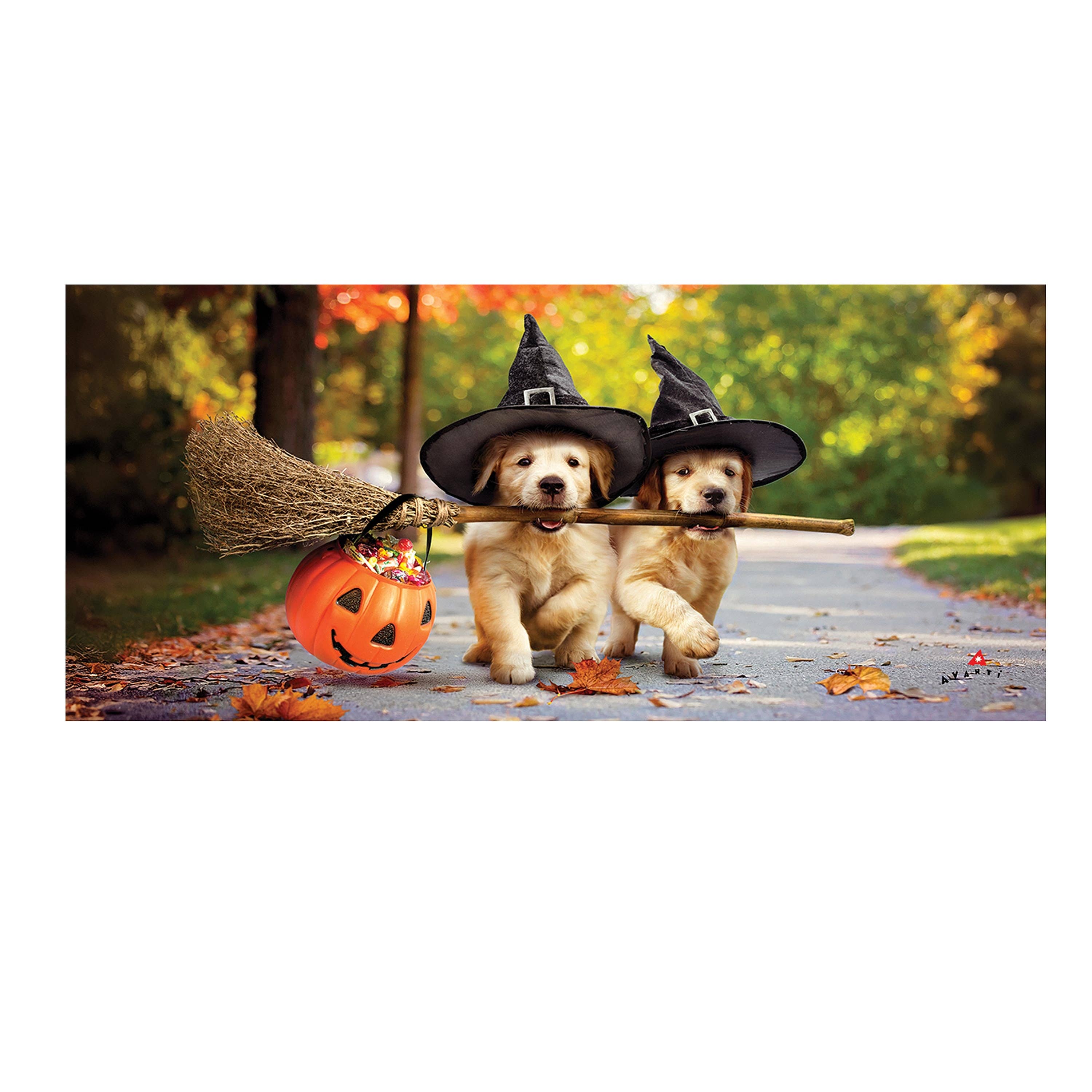 Evergreen Enterprises - Wholesale Door Mat - Goldens With Brooms Sassafras Switch Mat1