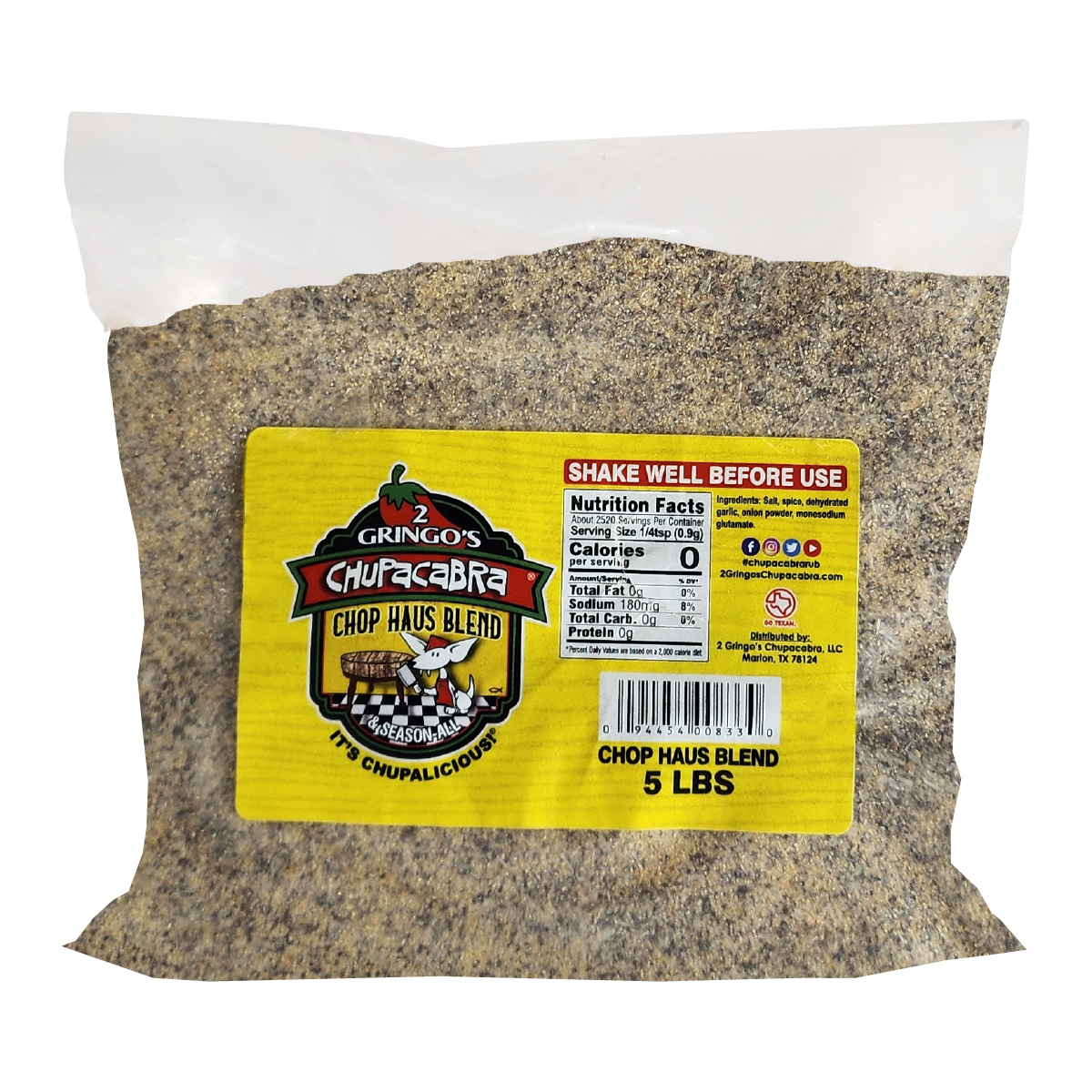 2 Gringos Chupacabra - Wholesale Dried Spice Mix - 5 LB BULK SEASONING2