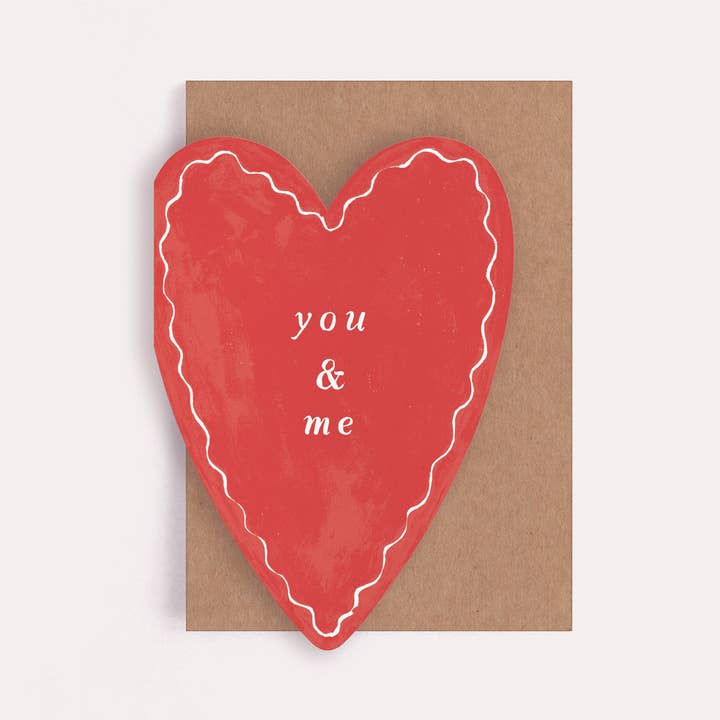 Sister Paper Co. - Wholesale Valentine's Day Card - You & Me Heart Card | Anniversary Cards | Valentines Cards3