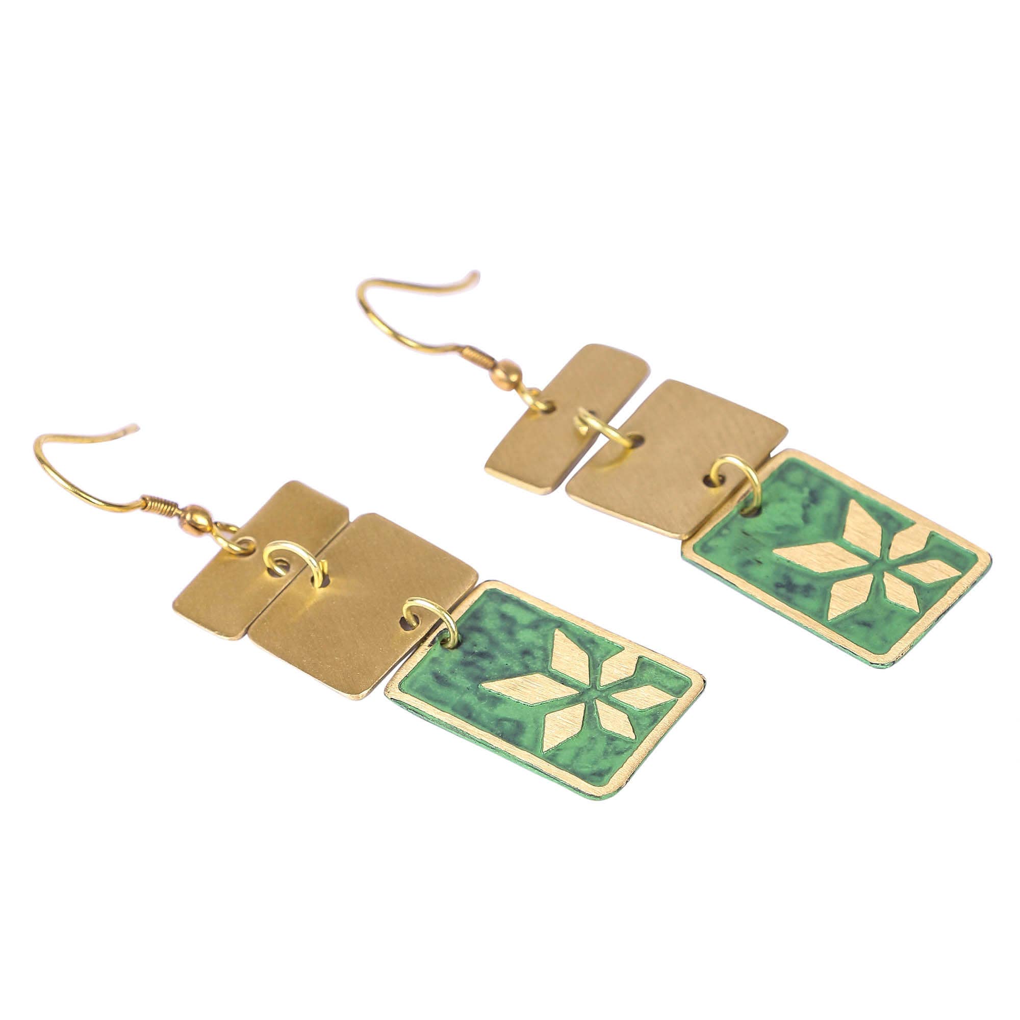 Daughters of the Ganges – wholesale Dangle earrings – Vaatika Landscape earrings0