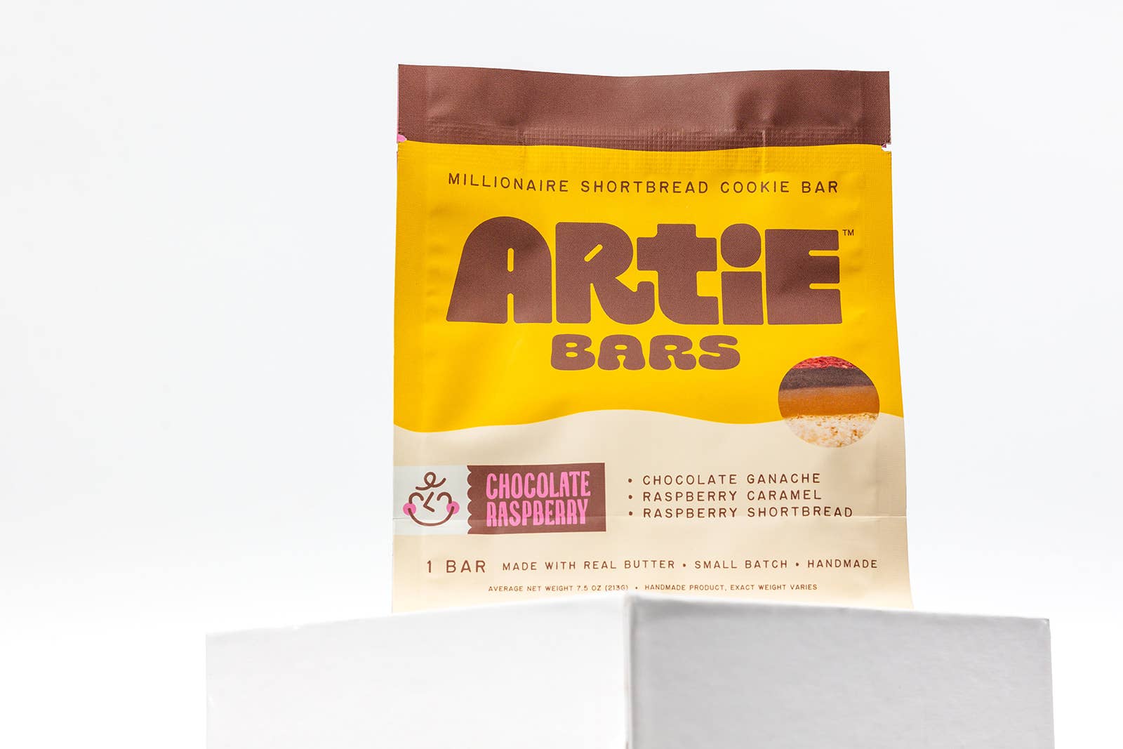 Artie Bars - Wholesale Cookie - Raspberry Artie Bars Millionaire Shortbread Cookie Bar1