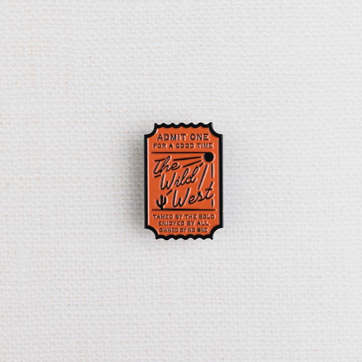 Morgan Lacey Hart – Großhandel Anstecker/Button – Eintrittskarte zum West Enamel Pin