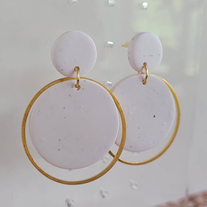Lois - clay earrings for wholesale by Dume Studio