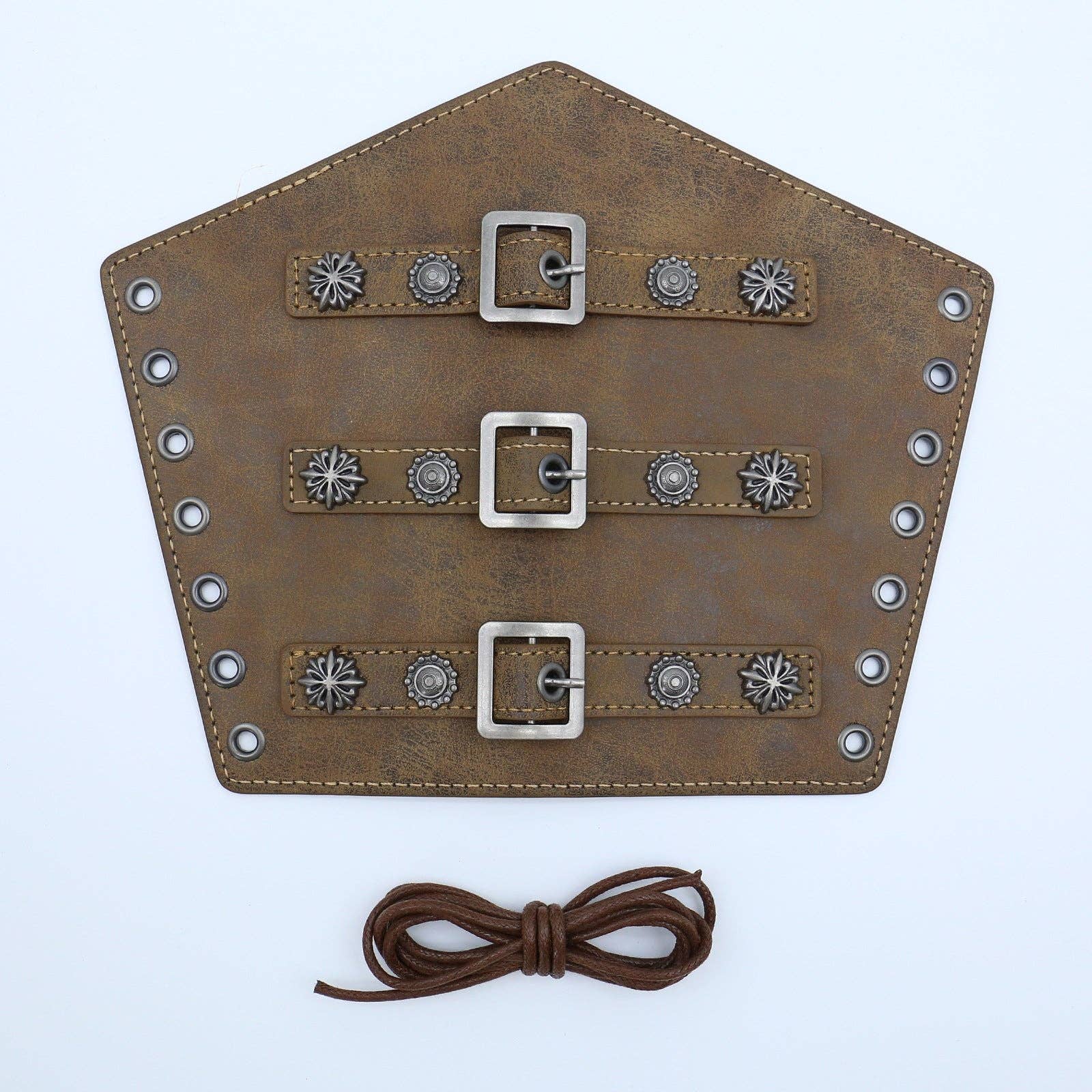 SALINA TRADING INC - Wholesale Costume – Women's - Medieval Leather Wrist Cuffs Retro Punk Arm Guards Festival Costume Accessories16