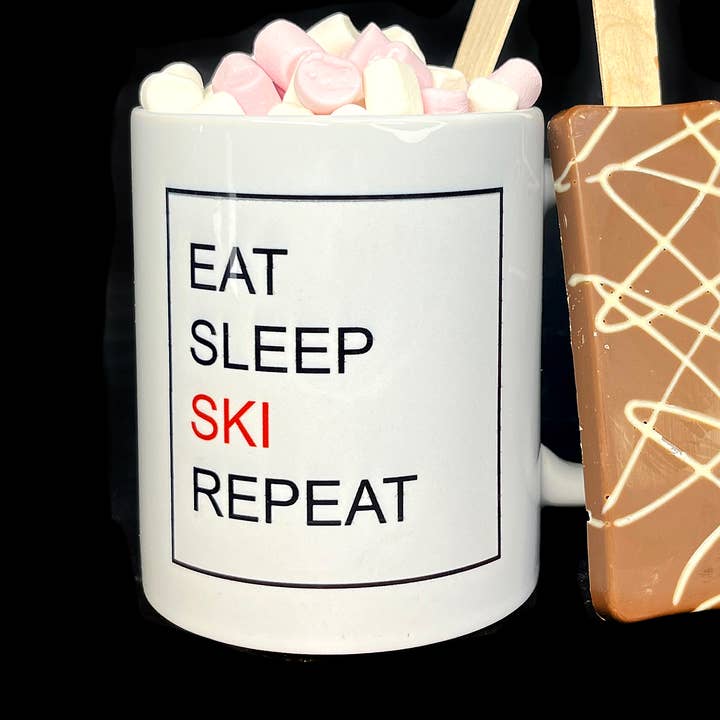 Eat Sleep Ski Repeat Mug for wholesale by HoT Creative