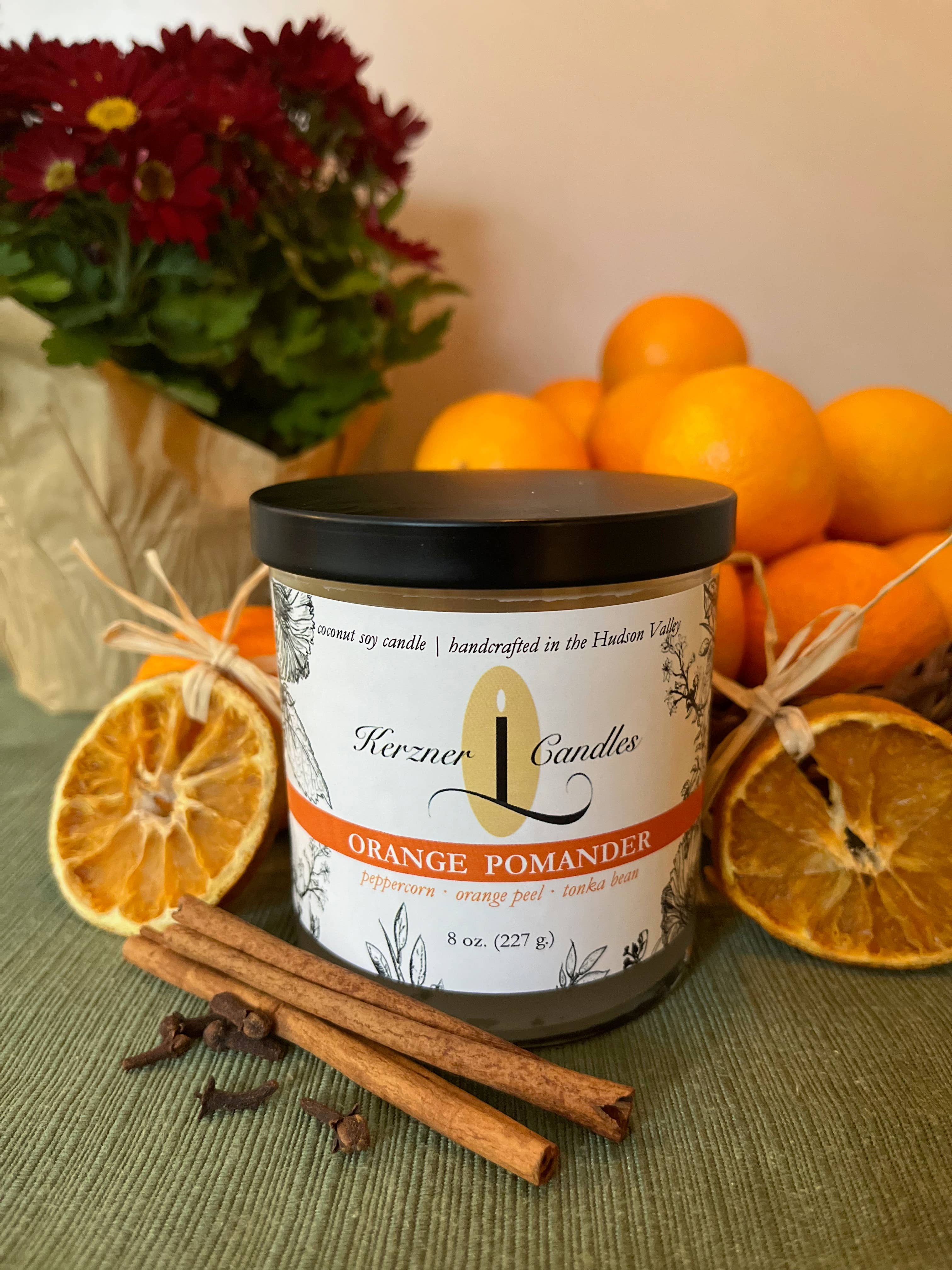 Kerzner Candles LLC - Wholesale Jar/Filled Candle - Orange Pomander 8 oz. candle1