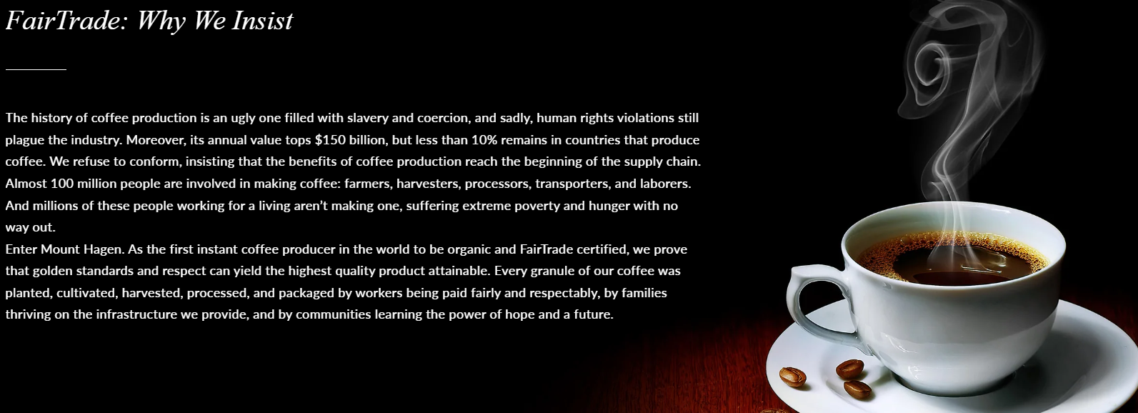 Acme Import Co - Wholesale Instant Coffee/Espresso - Mount Hagen Organic Instant Coffee, 25ct Sticks (1.76oz)4