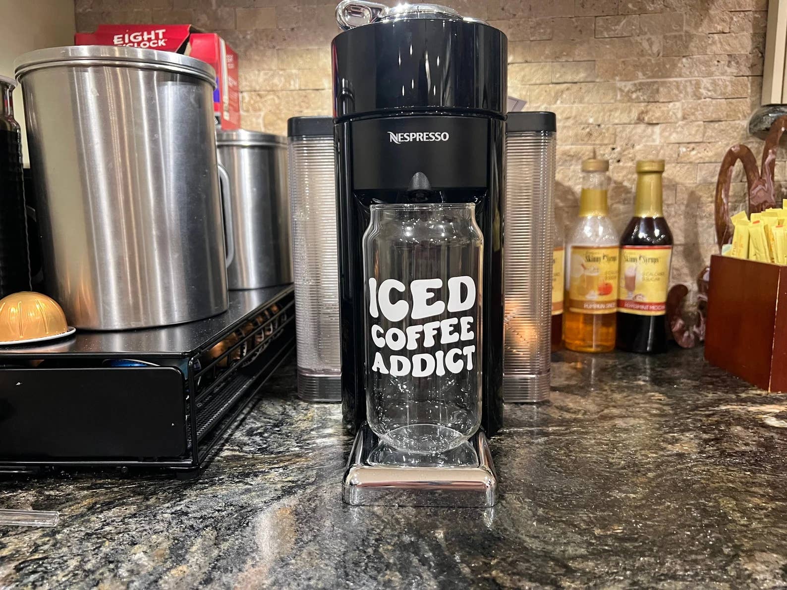 Kelli's Creations – wholesale Dricksglas och koppar – Beroende på Ice Coffee Beer Can Glass, Glas kaffekopp