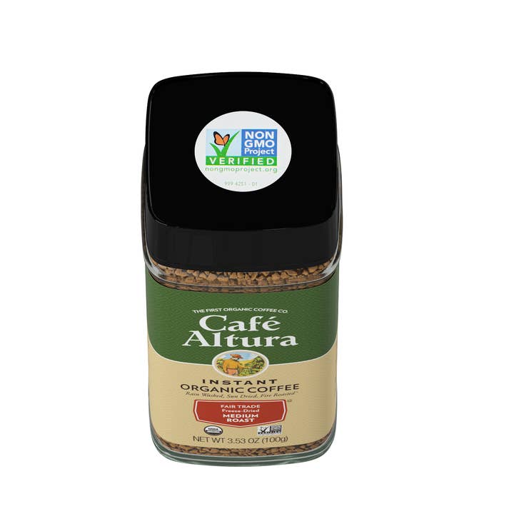 Cafe Altura - Wholesale Instant coffee/espresso - 3.53 oz. Jar Café Altura Organic - Instant Coffee3