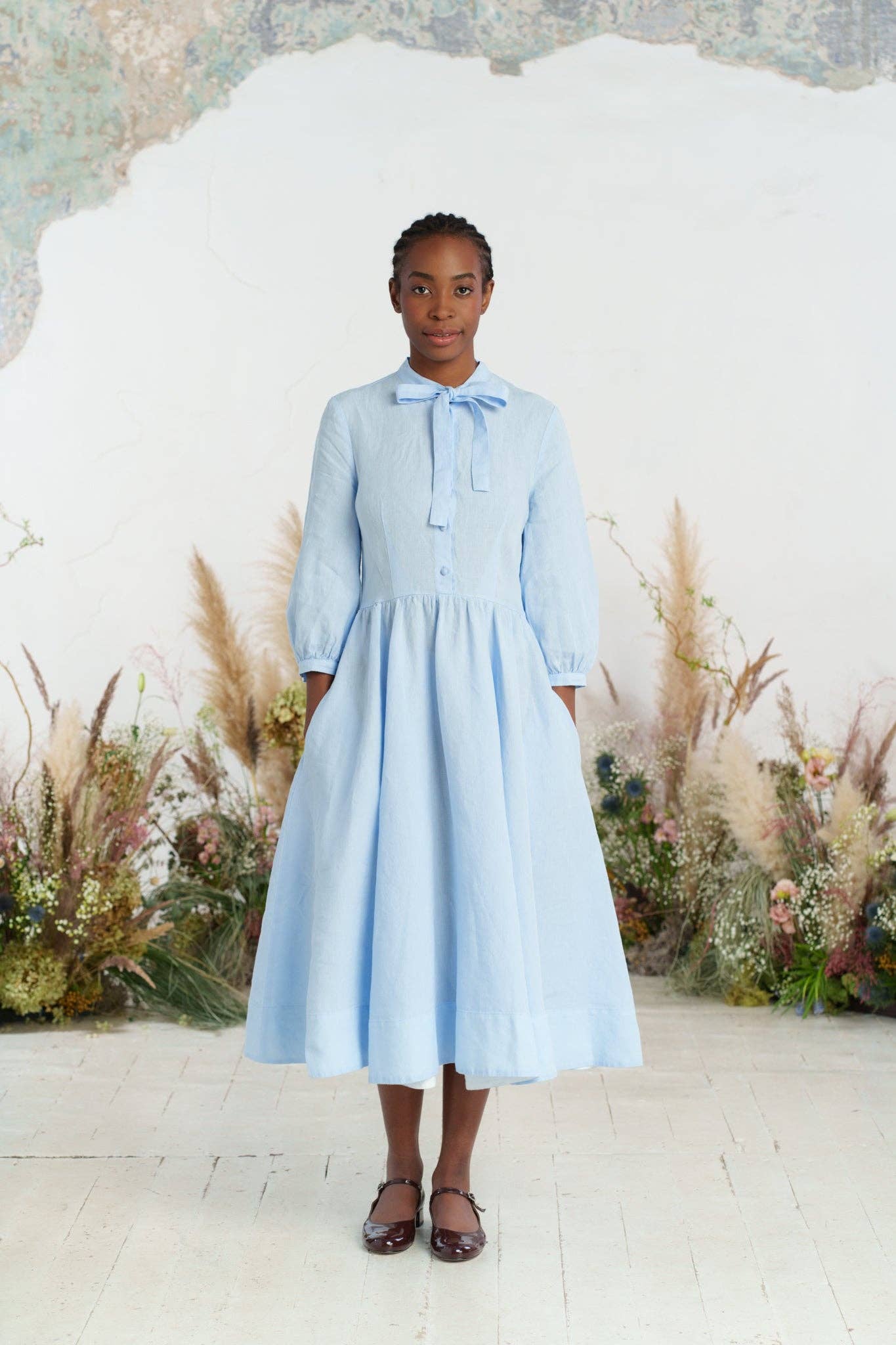 Son de Flor - Wholesale Dress - Women's - Jasmine Dress, 3/4 Sleeve3