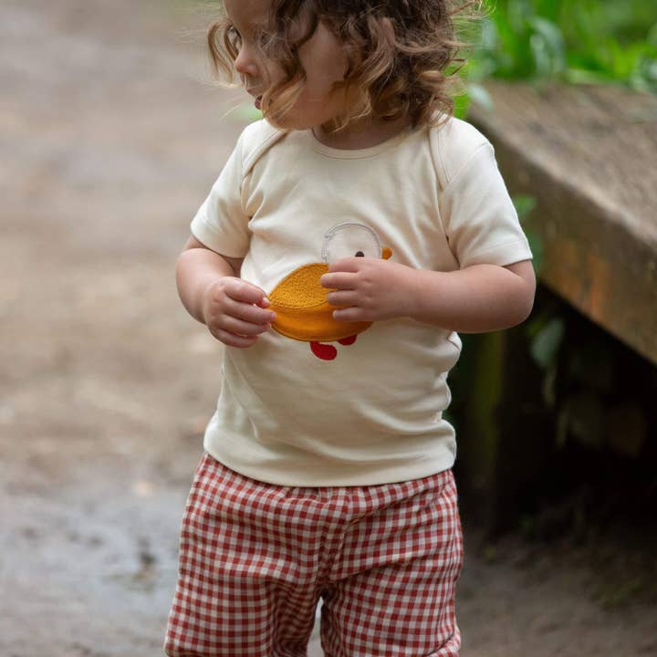 Little Duck Applique Organic Short Sleeve T Shirt for wholesale on Faire