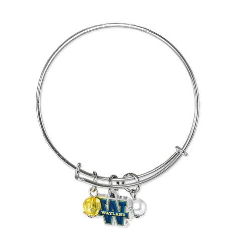 Wayland Baptist University Pioneers Bangle Bracelet for wholesale by Fan Frenzy Gifts
