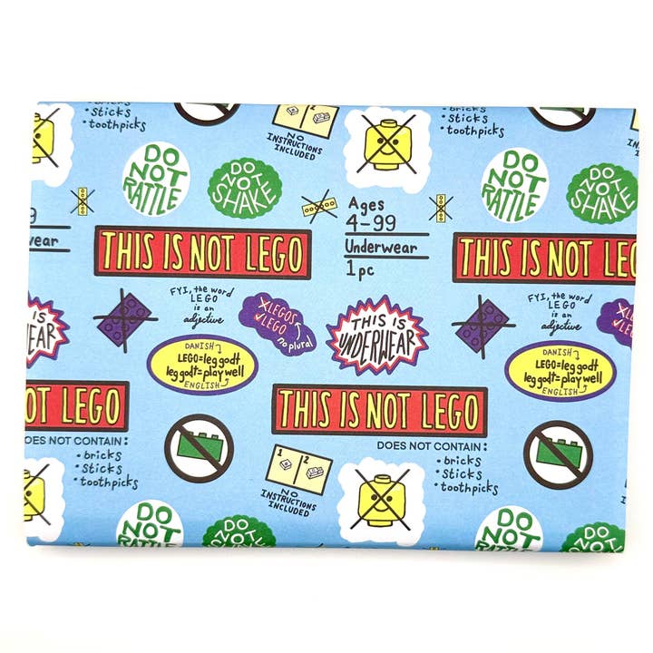 Papel de Embrulho Sem LEGO Aqui por atacado de Better Than The Gift
